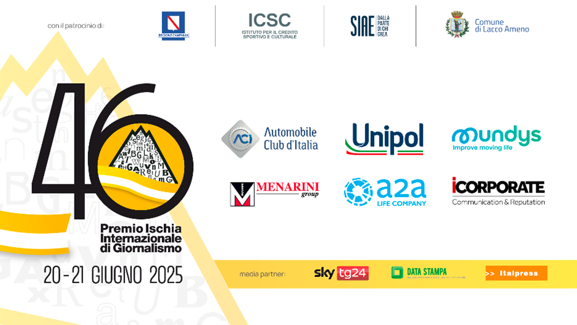 iCorporate torna a Ischia come sponsor della 46ª edizione del Premio Internazionale di Giornalismo
