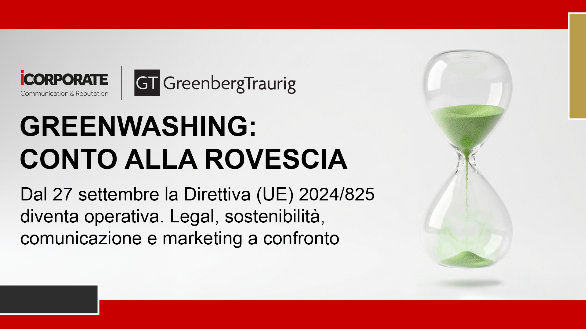 GREENWASHING: dal 27 settembre le imprese alla prova delle nuove regole